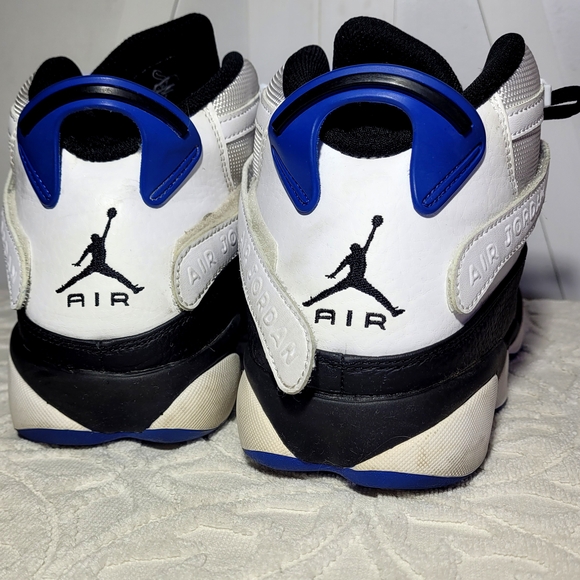Nike Air Jordan 6 Rings Shoes Size 13 White/Blue Game Royal Black 322992-142 main image 5
